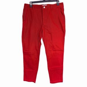 Spokes Pants Men's 31x28.5 Winter Heroes Build B Red Stretch Chinos Preppy Prep
